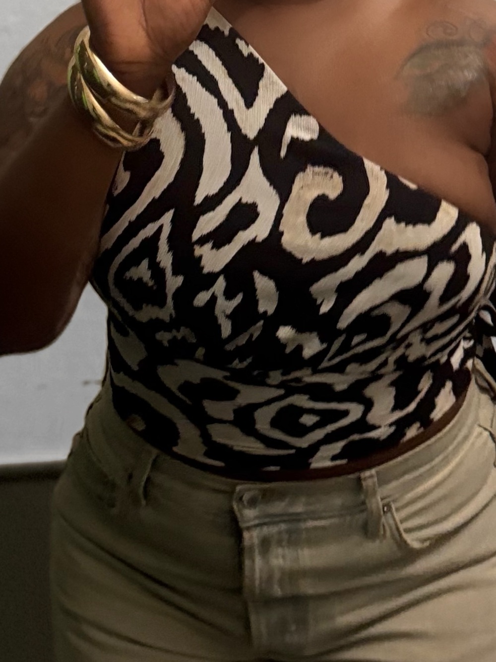 One Shoulder Crop top